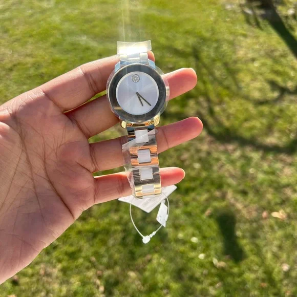 MOVADO BOLD CERAMIC CRYSTAL ACCENT BRACELET WATCH - Picture 3 of 15